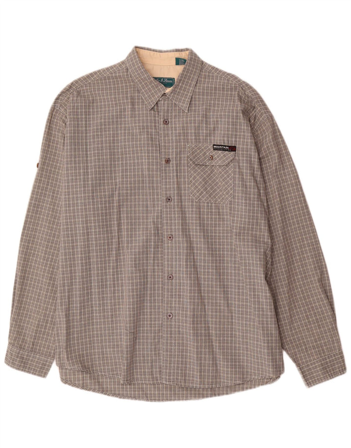 Miller & Simons Chemise Homme 2XL Gris Carreaux Coton