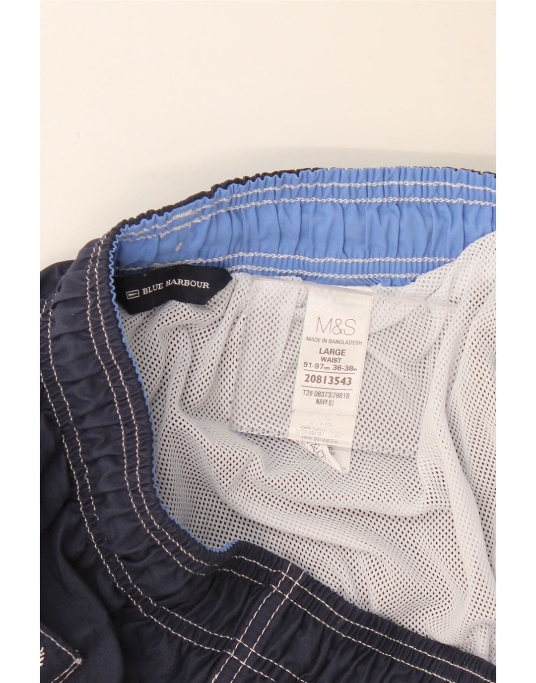 MARKS & SPENCER Short de Bain Blue Harbor Homme Bleu Marine Large