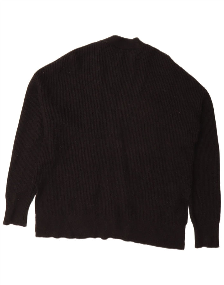 Zara Cardigan surdimensionné pour femme UK 10 Petit Noir