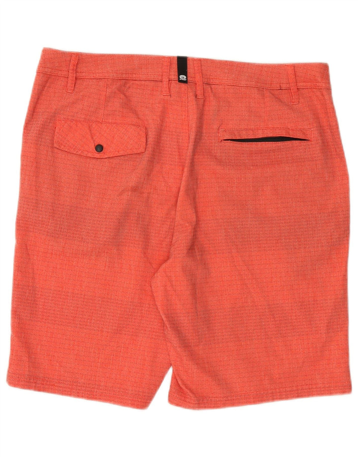 Animal Short Chino Homme W34 Grand Coton à Rayures Orange