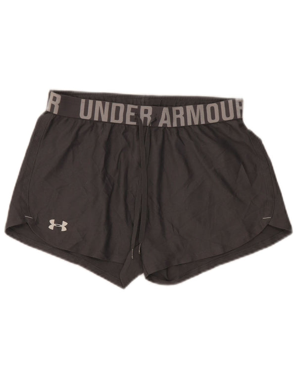 Under Armour Short de sport Heat Gear Graphic pour femme UK 6 XS Gris