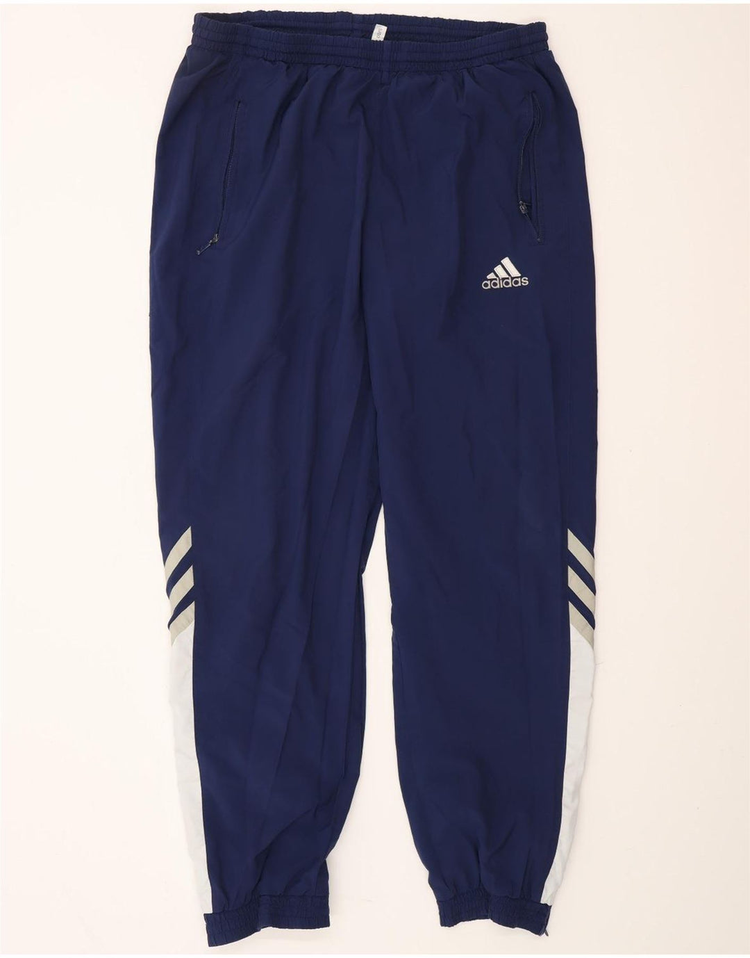 ADIDAS Pantalon de survêtement pour homme UK 44/46 Large Bleu marine Polyester