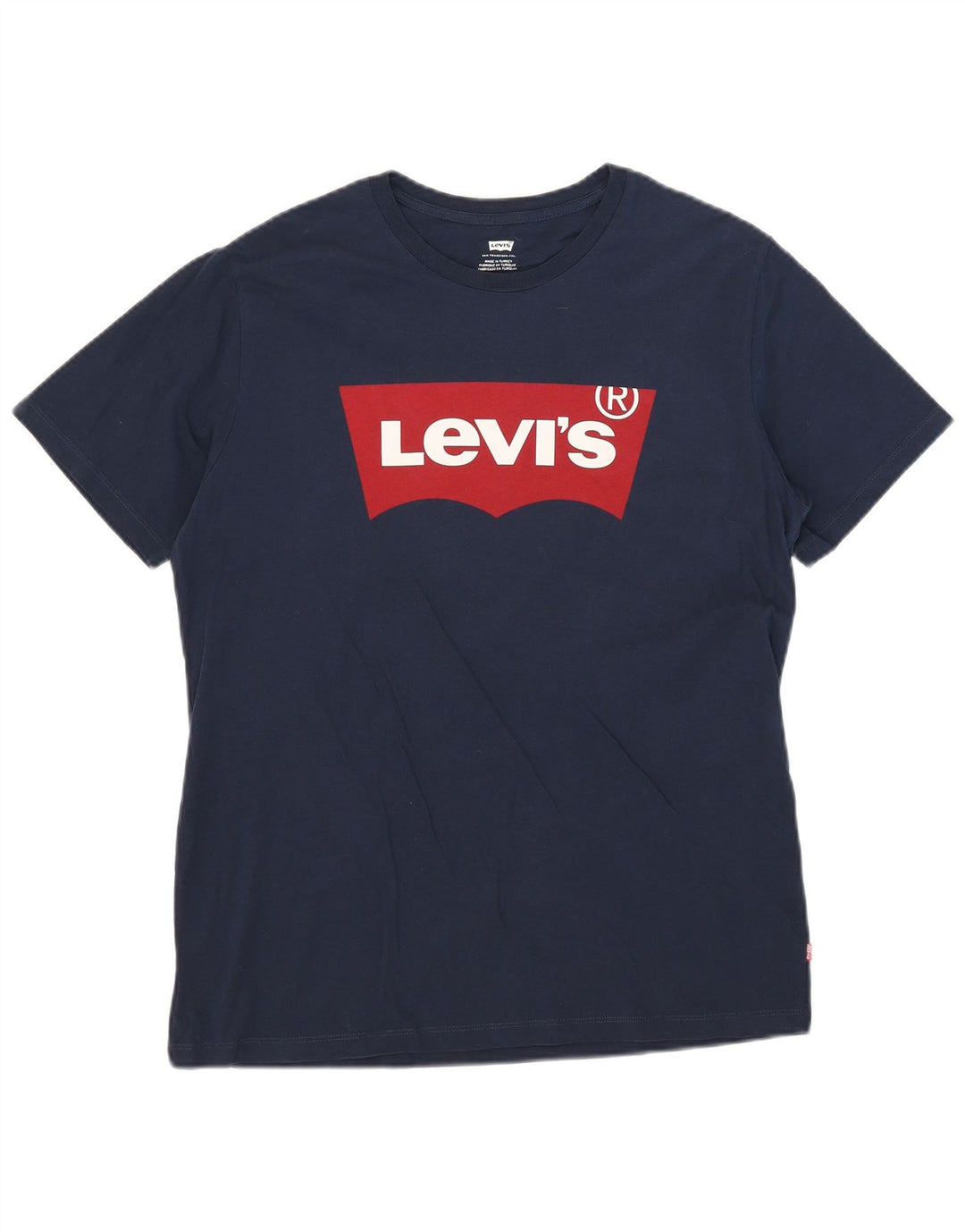 Levi's T-Shirt Graphique Homme Bleu Marine Large