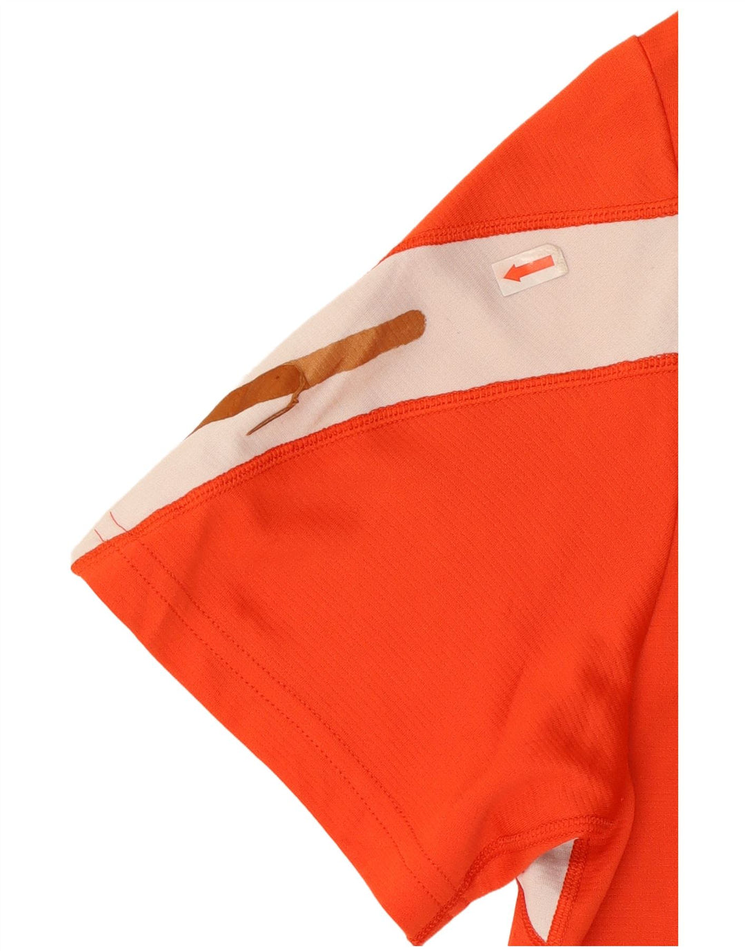 New Balance T-Shirt Homme Haut Orange Colorblock Polyester