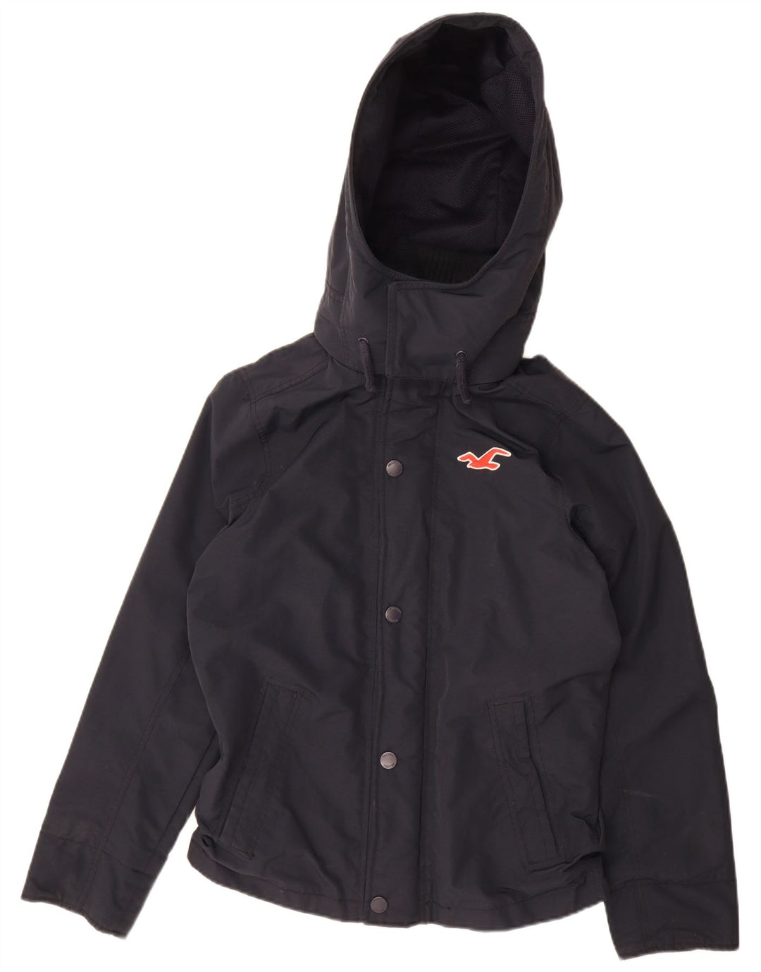Hollister Veste de Pluie à Capuche Garçon 13-14 Ans Petit Bleu Marine Polyester