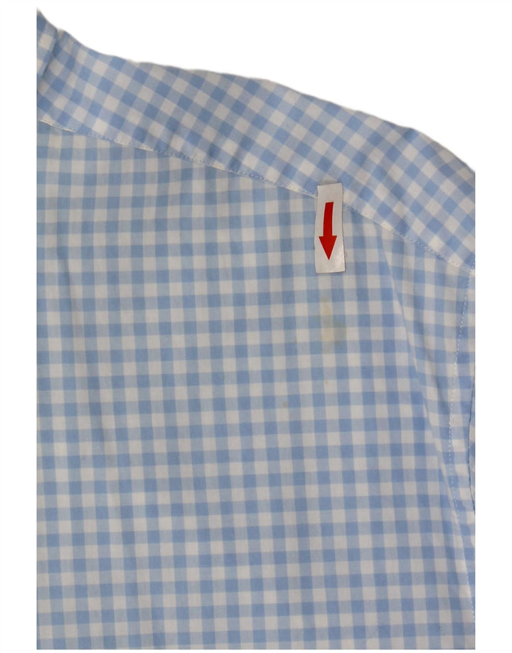 Gant Chemise Regular Fit Homme Taille 45/46 18 2XL Bleu Vichy Coton