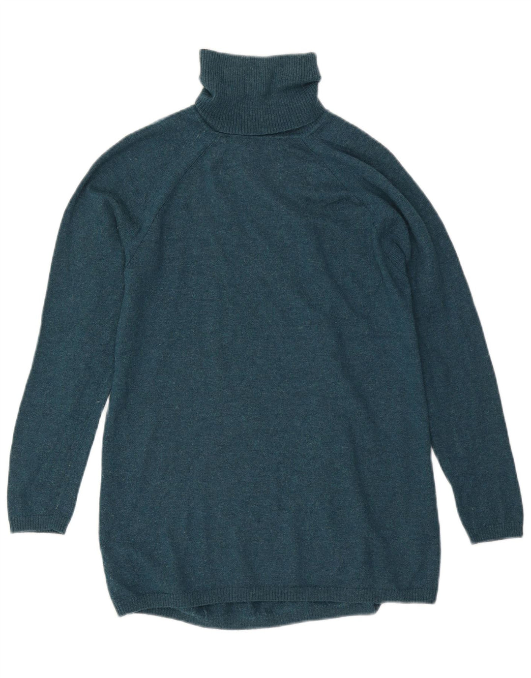 Fat Face Pull col roulé pour femme UK 10 Petite laine bleue