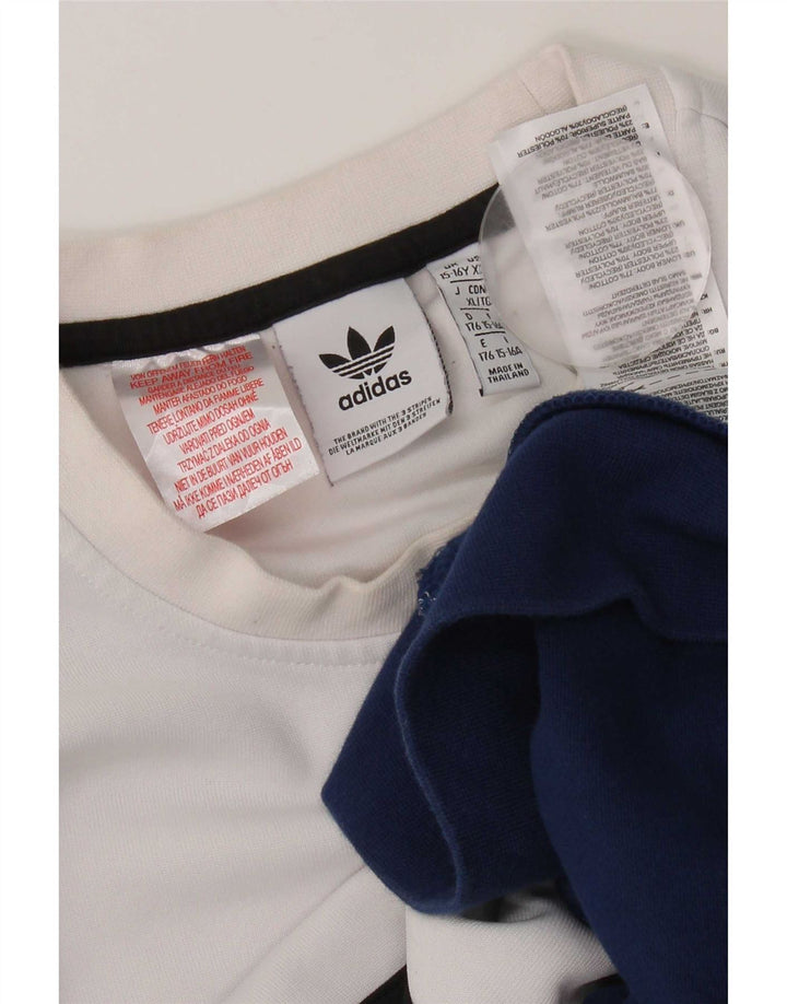 Adidas Sweat-shirt Graphique Garçon 15-16 ans Multicolore Colourblock
