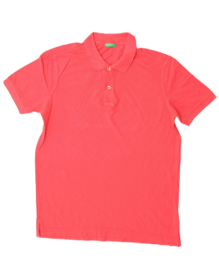 Benetton Polo Homme Rouge Moyen Coton