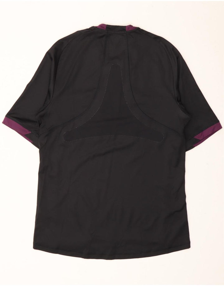 ADIDAS Mens Climacool T-Shirt Top Medium Black Polyester Vintage Adidas and Second-Hand Adidas from Messina Hembry 