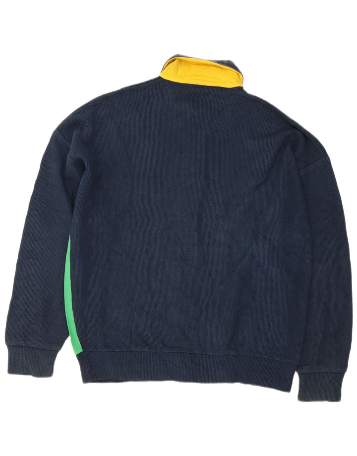 Peter Brown Pull Cardigan Homme IT 48 Bleu Marine Moyen Colorblock Coton