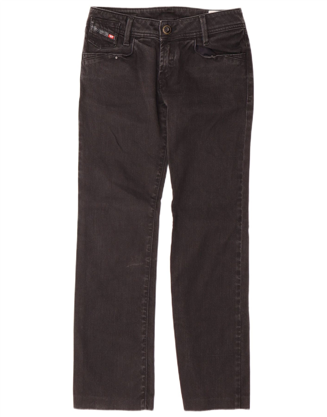 Diesel Jean Droit Totta W25 L27 Femme Noir Coton