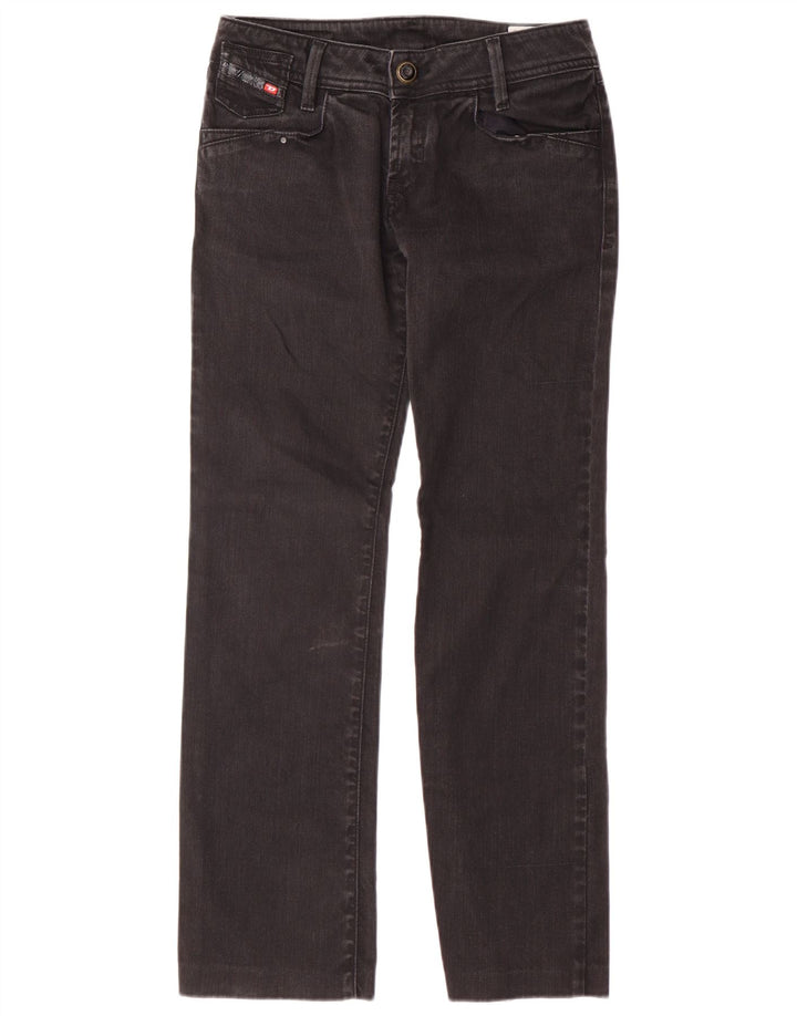 Diesel Jean Droit Totta W25 L27 Femme Noir Coton