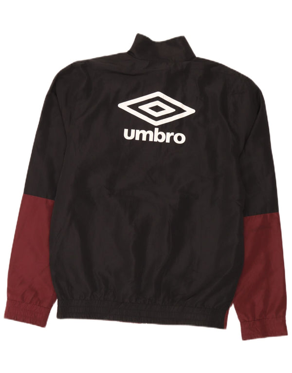 Umbro Veste de Survêtement Graphique Homme Petit Bordeaux Colorblock Polyester