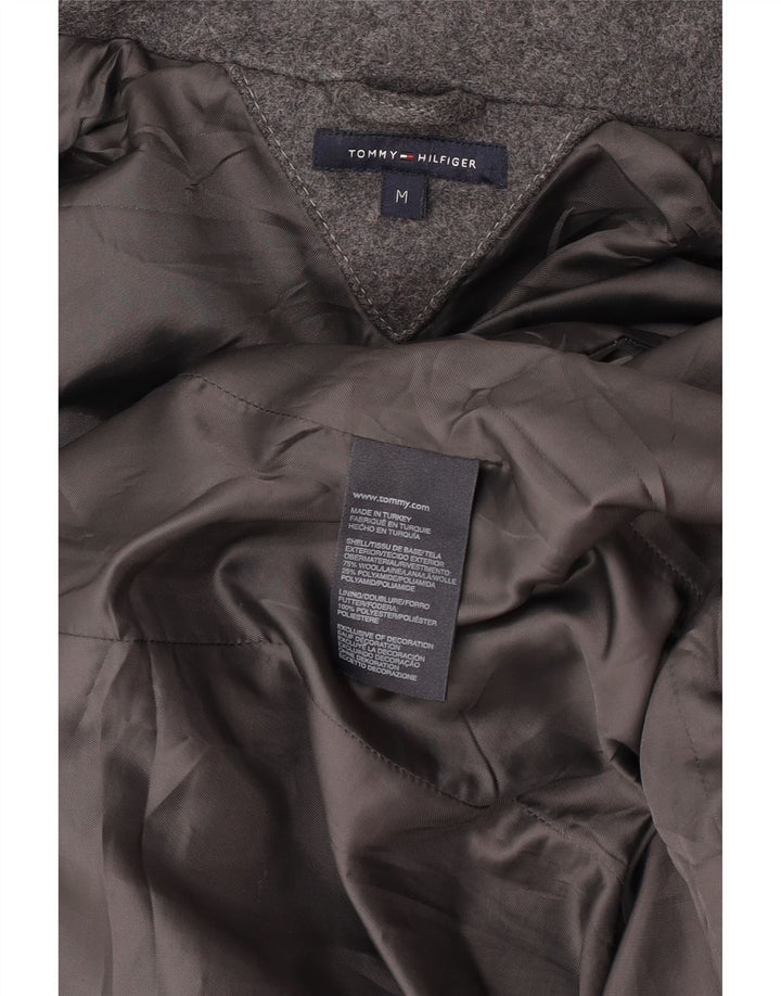 Tommy Hilfiger Duffle Coat à capuche pour femme UK 44 Laine gris moyen