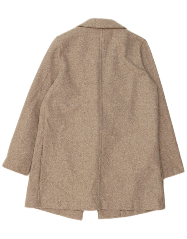 Zara Veste blazer surdimensionnée ouverte pour femme UK 10 Small Beige