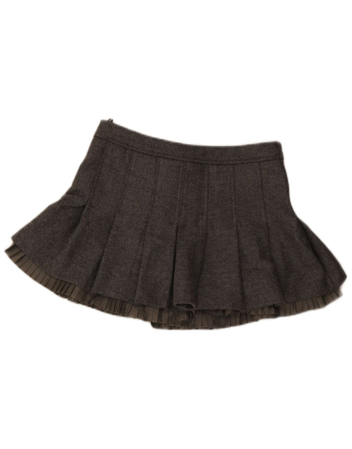 Mini Jupe Portefeuille Femme Valentino Medium W30 Gris Laine Vierge