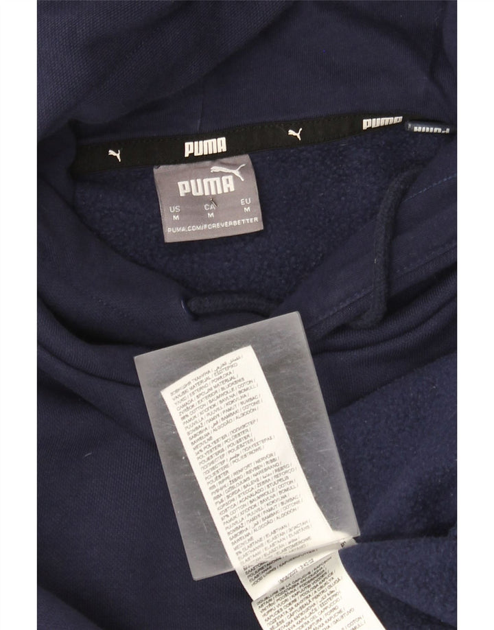 Puma Pull à Capuche Graphic Homme Bleu Marine Moyen Coton
