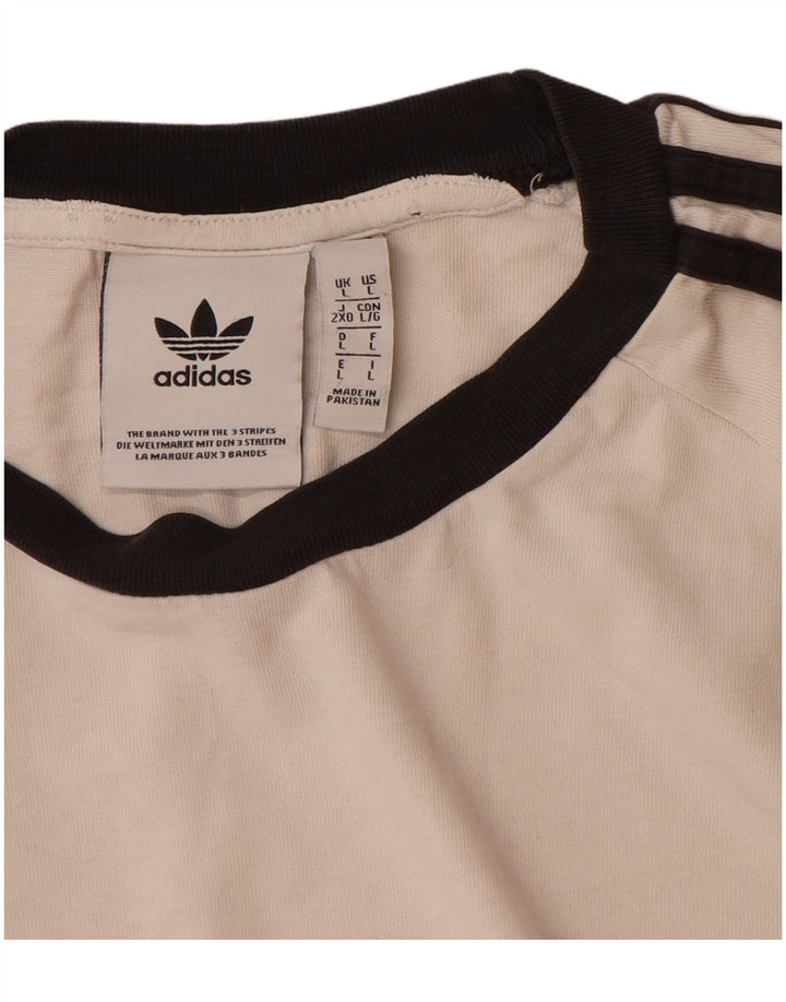 Adidas T-Shirt Homme Haut Grand Coton Blanc