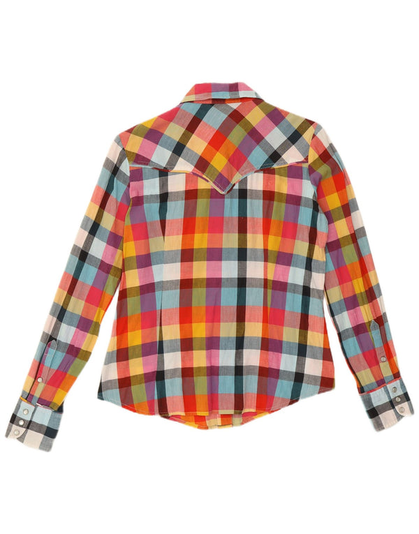 Marlboro Classics Chemise Femme IT 42 Coton à Carreaux Multicolore Moyen