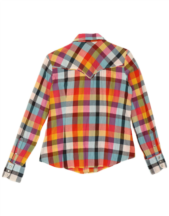 Marlboro Classics Chemise Femme IT 42 Coton à Carreaux Multicolore Moyen