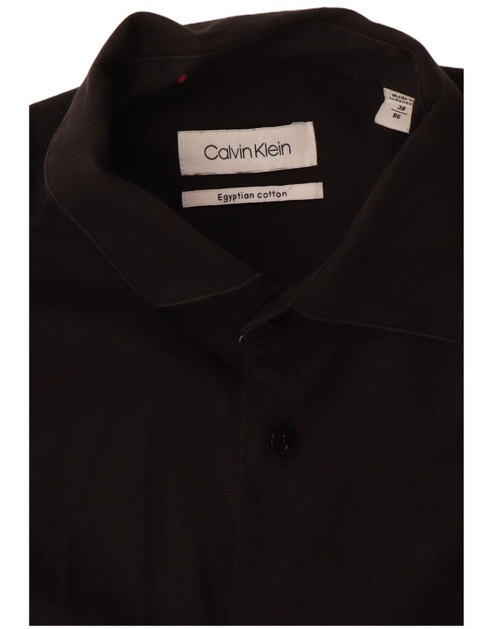 Calvin Klein Chemise Homme Taille 38 Petit Coton Noir