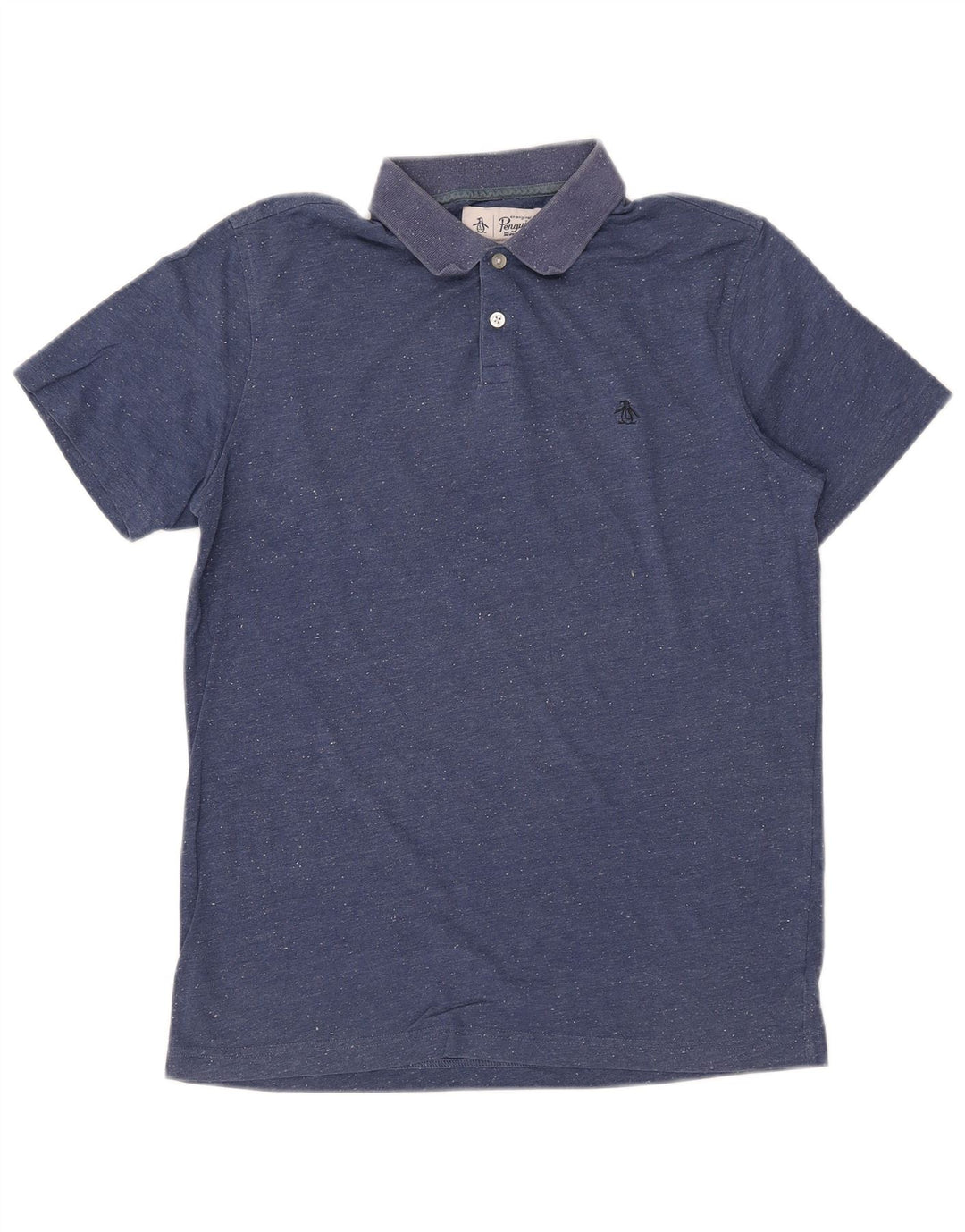 PENGUIN Polo Homme Bleu Moyen Chiné Coton