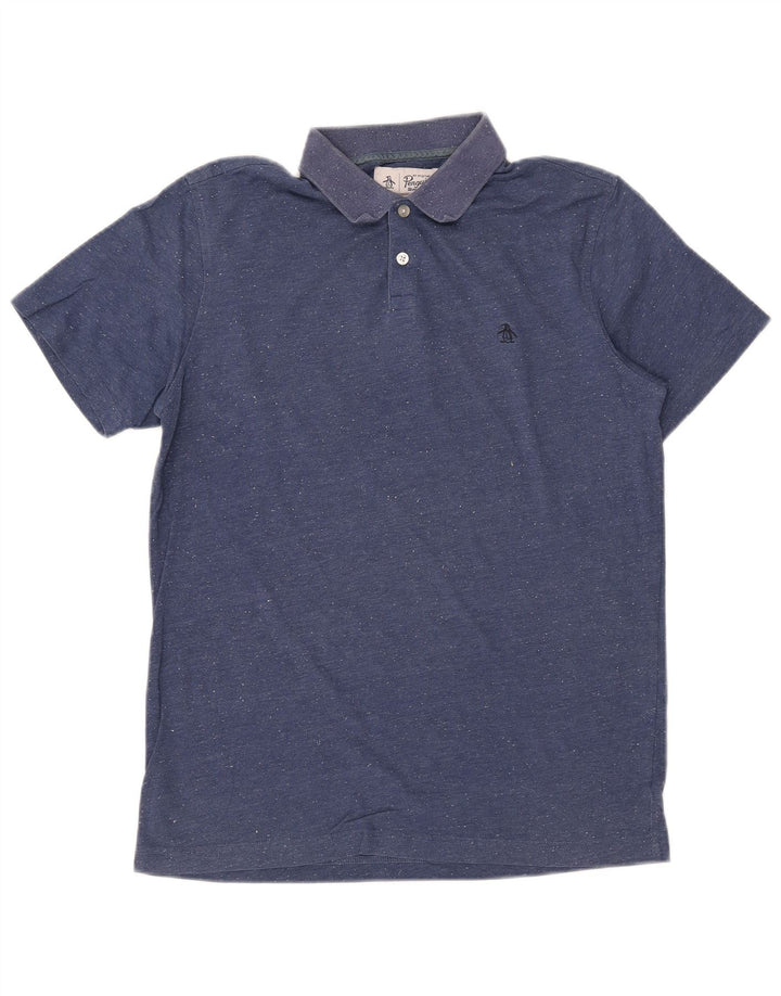PENGUIN Polo Homme Bleu Moyen Chiné Coton