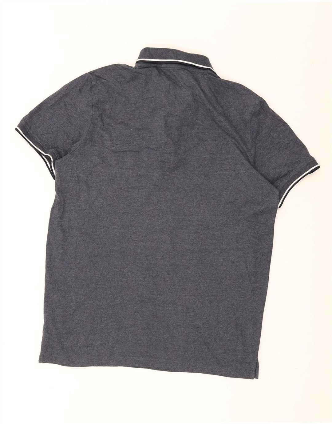 JACK & JONES Polo Homme Large Gris Rayé Coton