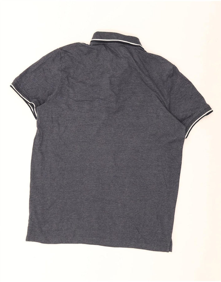 JACK & JONES Polo Homme Large Gris Rayé Coton