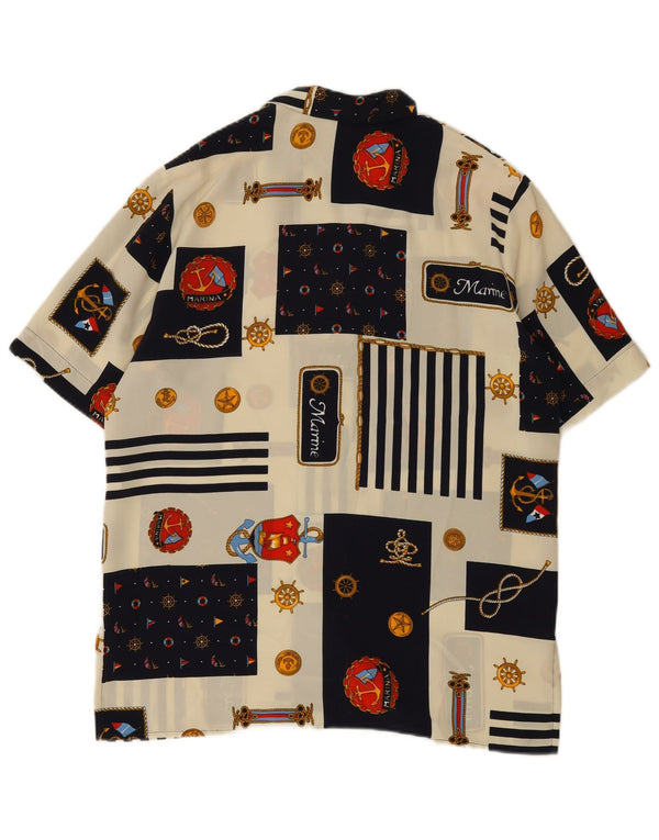 Mirella Chemisier Femme IT 46 Large Multicolore Patchwork Nautique