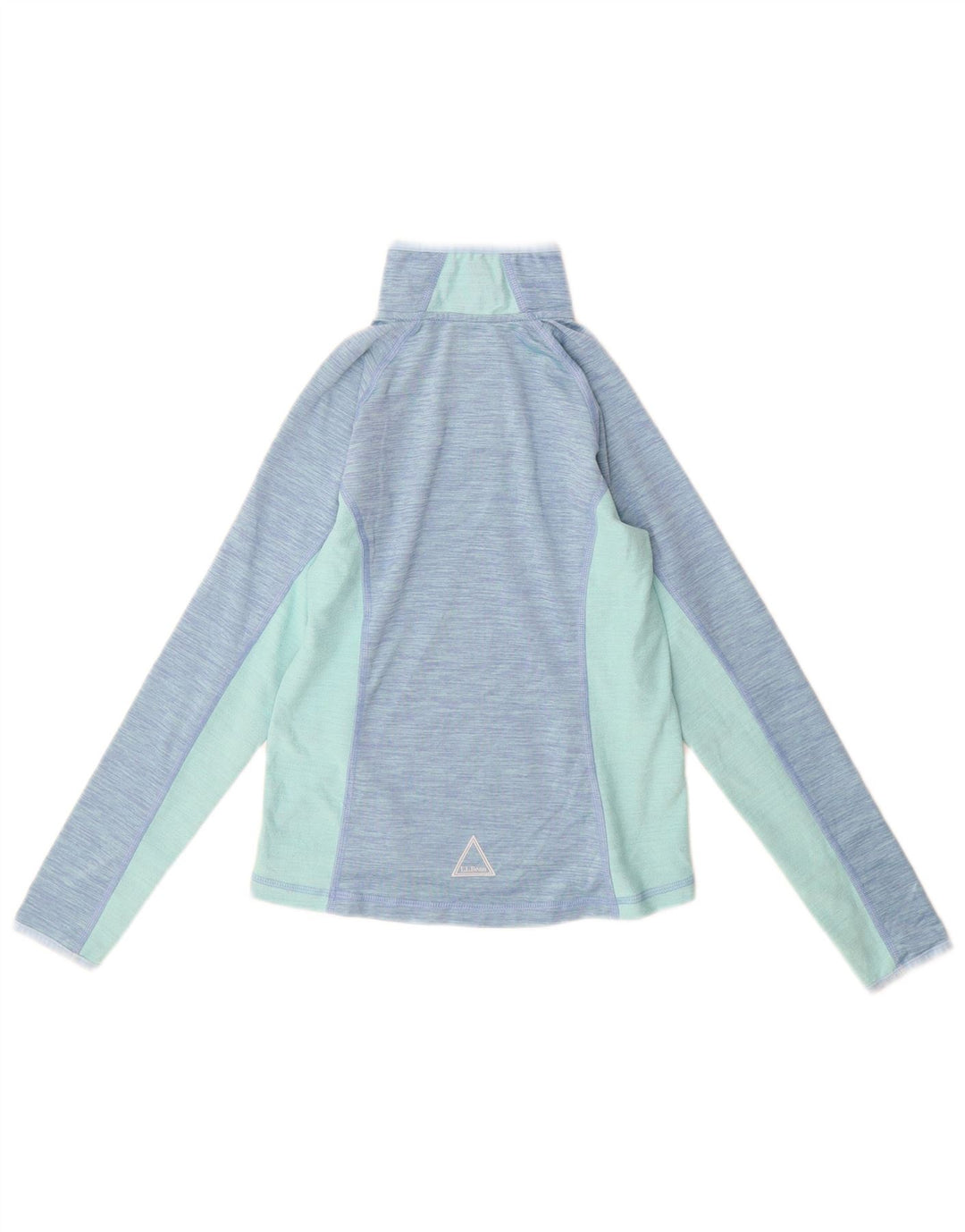 L.L.Bean Haut de Survêtement Pull Fille 7-8 Ans Petit Bleu Colorblock