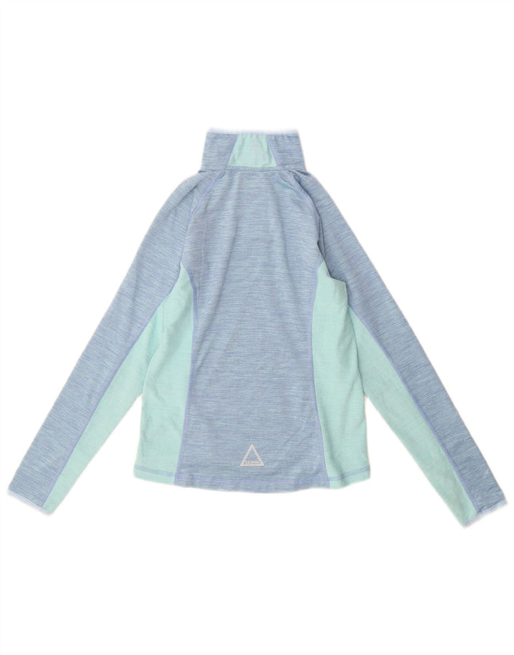 L.L.Bean Haut de Survêtement Pull Fille 7-8 Ans Petit Bleu Colorblock