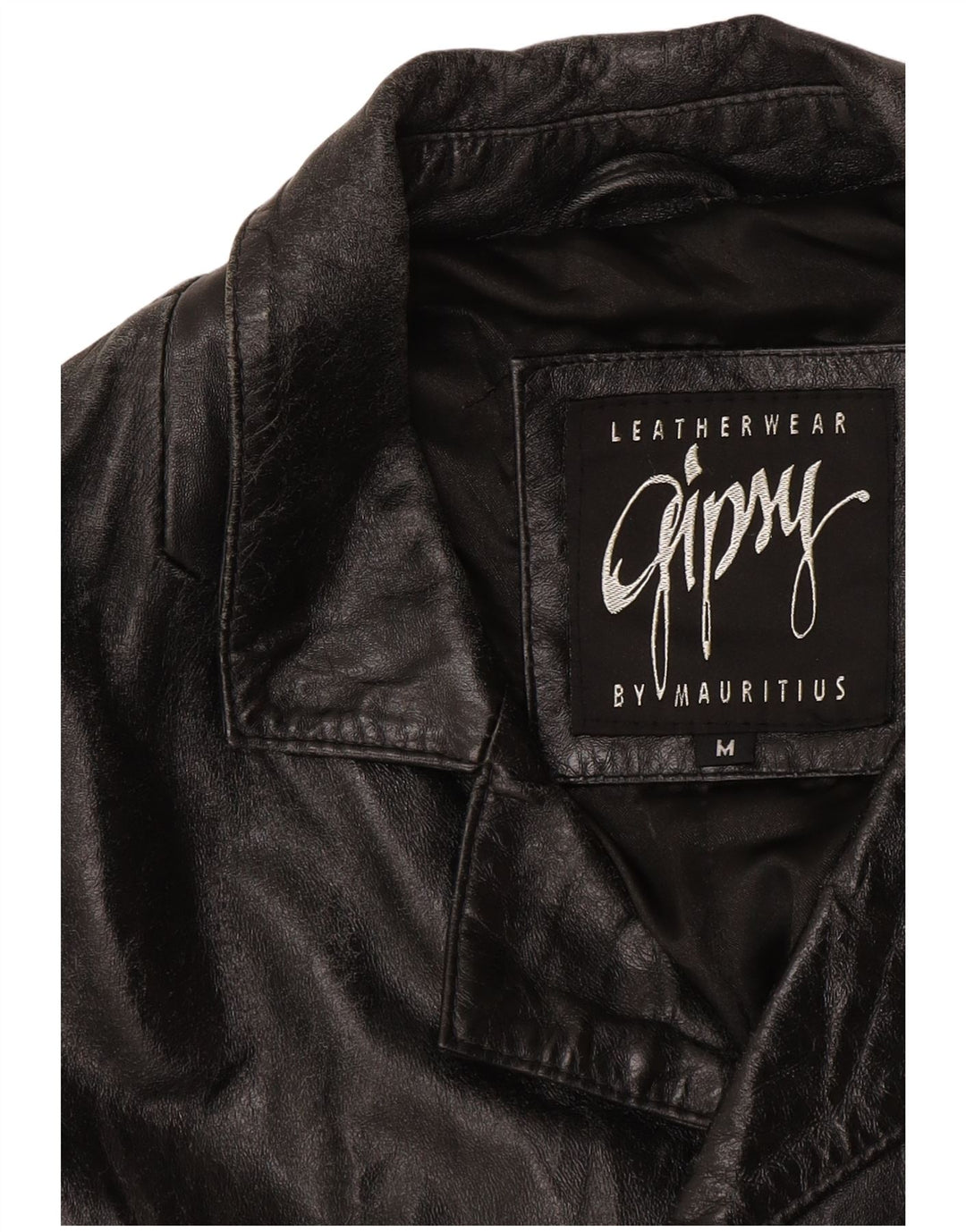 Gipsy Manteau en cuir pour homme UK 38 Cuir noir moyen