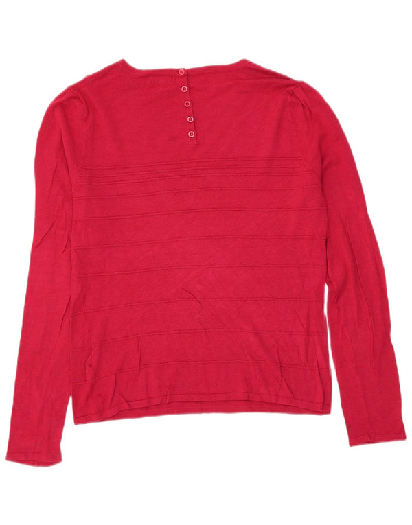 Phase Eight Pull col bateau pour femme UK 14 Rose moyen rayé