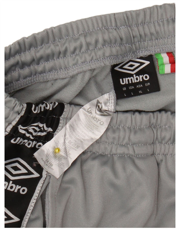 Umbro Pantalon de Survêtement Graphique Homme Large Gris Colorblock Polyester