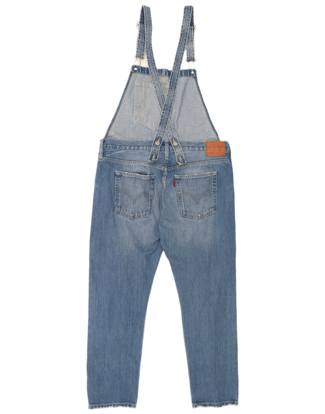 Levi's Salopette Droite Déchirée Femme Moyen W36 L27 Bleu