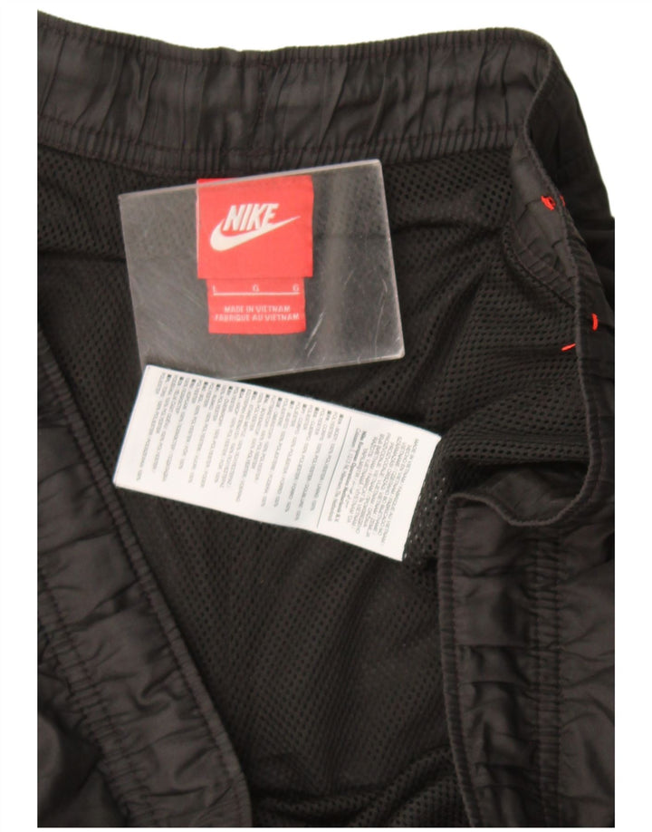 Nike Short de sport graphique pour hommes, grand, noir, polyester