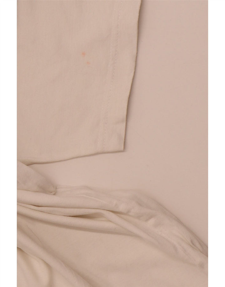 SHAMP Polo graphique homme EU 48 coton géométrique blanc moyen