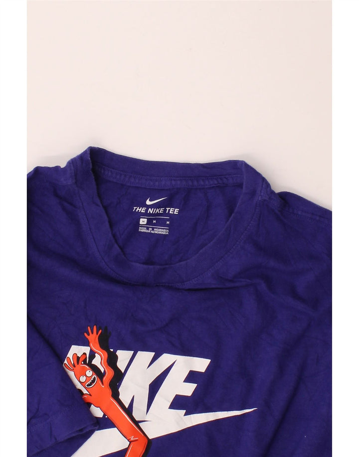 NIKE Mens Graphic T-Shirt Top Medium Navy Blue Vintage Nike and Second-Hand Nike from Messina Hembry 