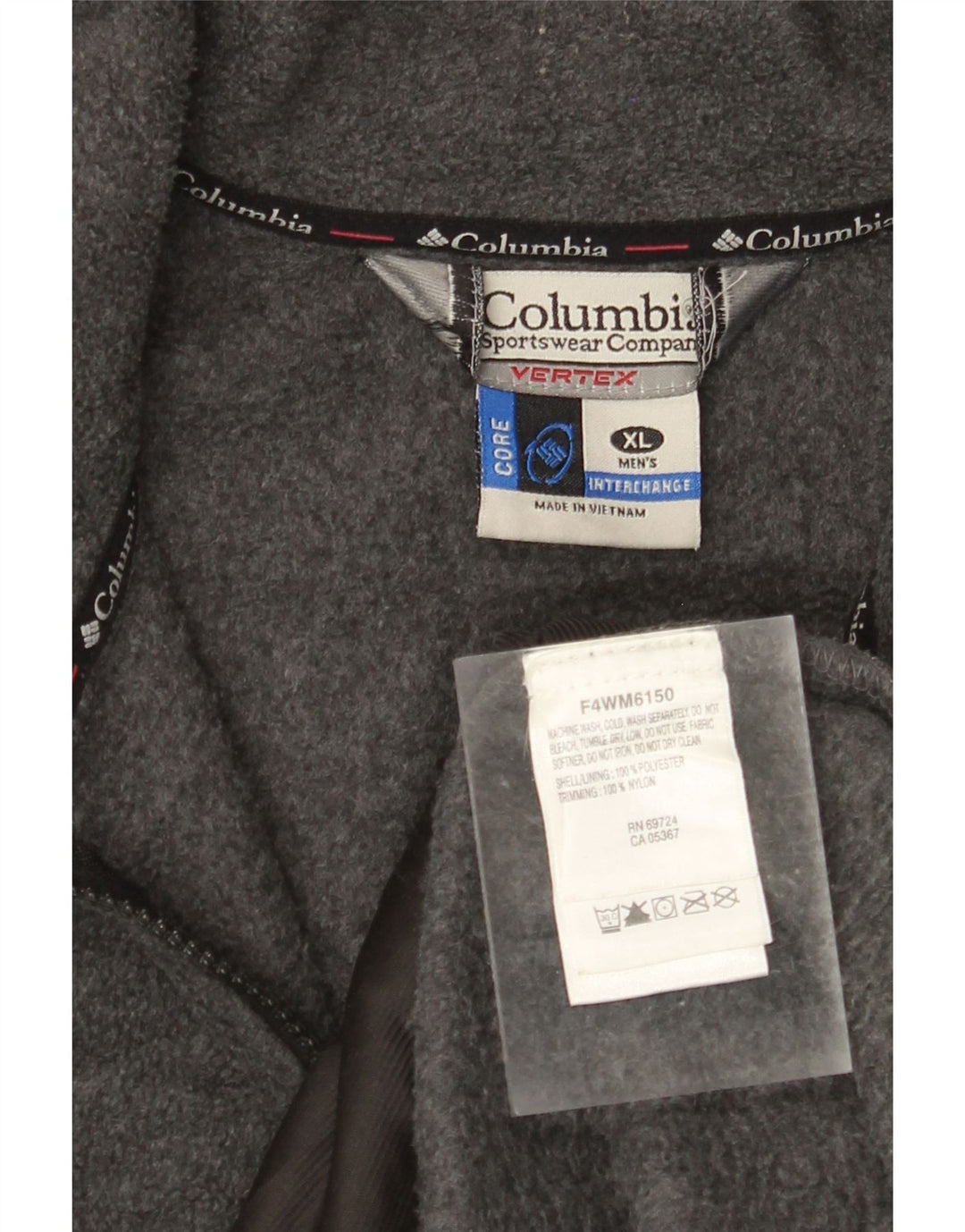 COLUMBIA Veste Polaire Homme UK 42 XL Gris Colorblock Polyester