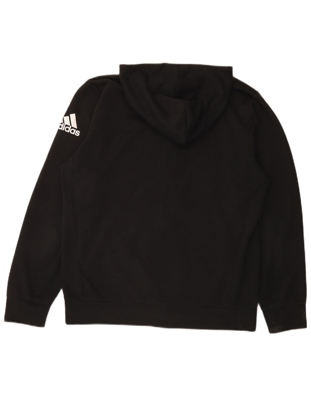 Adidas Pull à capuche zippé pour homme Grand polyester noir