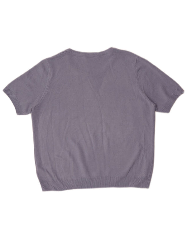 Marks & Spencer Pull col bateau pour femme UK 14 Large Bleu