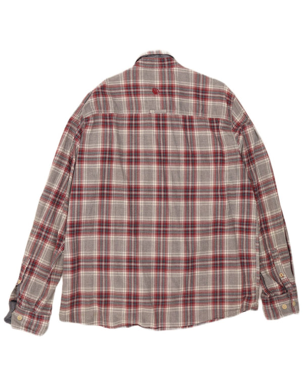 Fat Face Chemise Flanelle Homme XL Gris Carreaux Coton