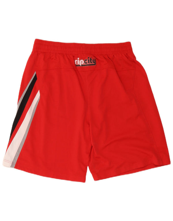 Adidas Short de Sport Graphique Portland Trail Blazers Homme XL Rouge Colorblock