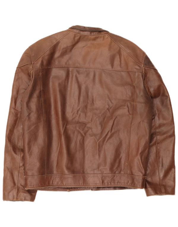 Bata Veste en cuir pour homme IT 52 XL Cuir marron
