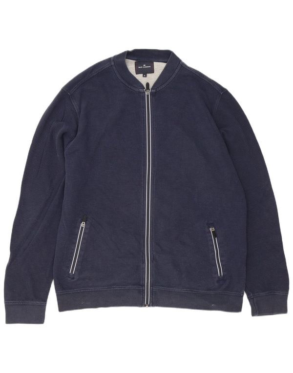 Marks & Spencer Veste de Survêtement Blue Harbor Homme XL Bleu Marine Coton