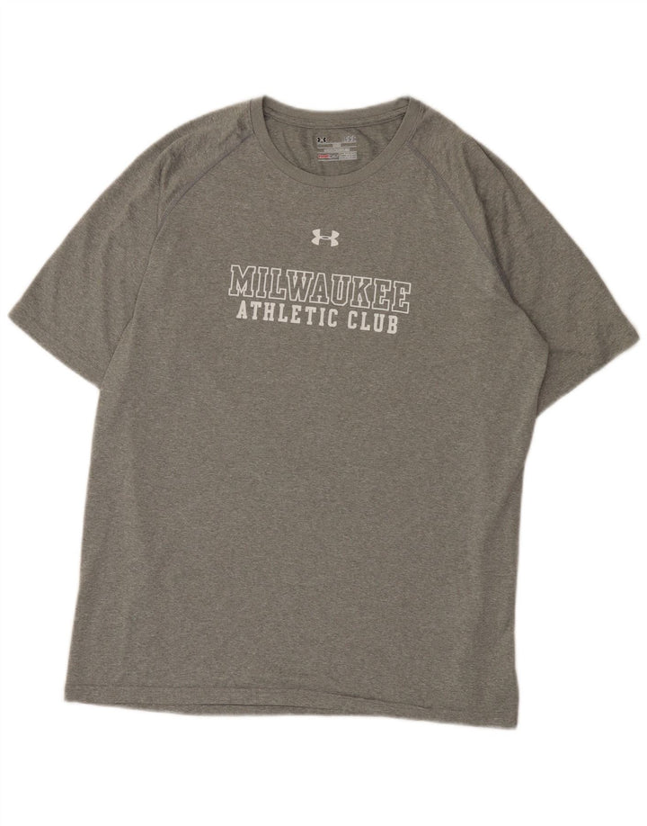 Under Armour T-Shirt Milwaukee Graphic Homme Gris Large Polyester
