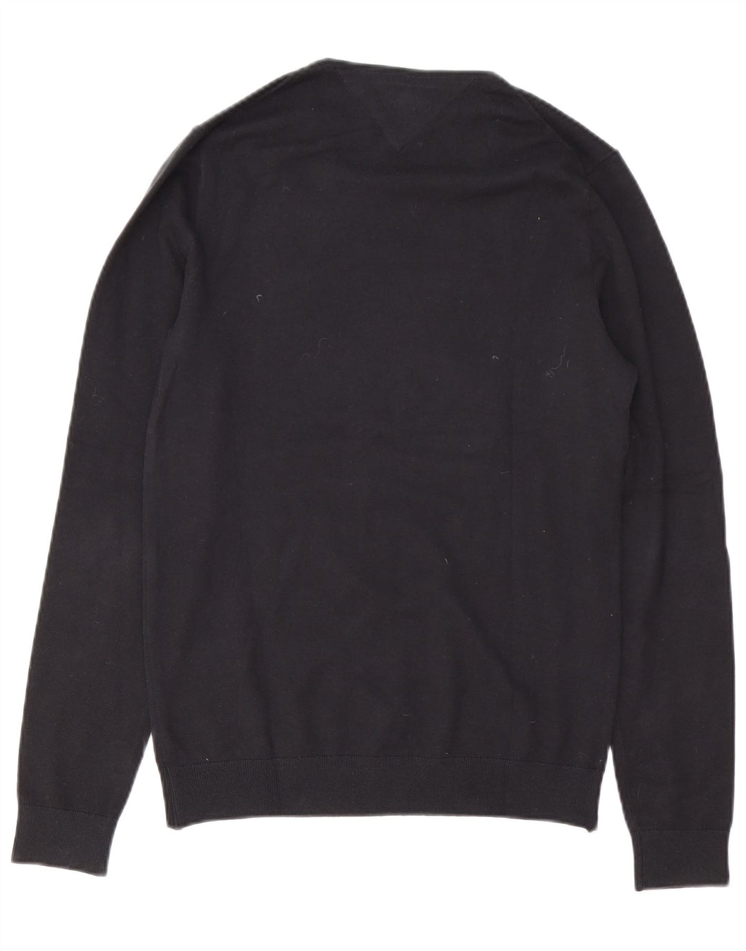 TOMMY HILFIGER Pull Col Ras du Cou Homme Noir Moyen Coton