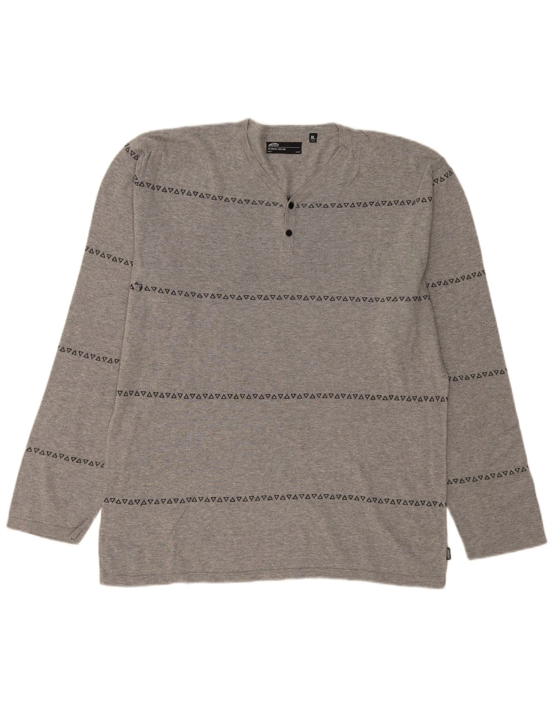 VANS Haut à manches longues pour hommes XL Gris Géométrique